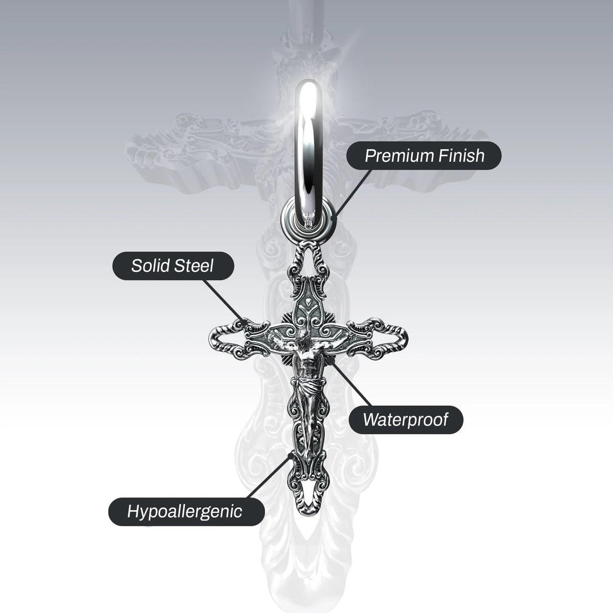 CRUCIFIX CROSS EARRING