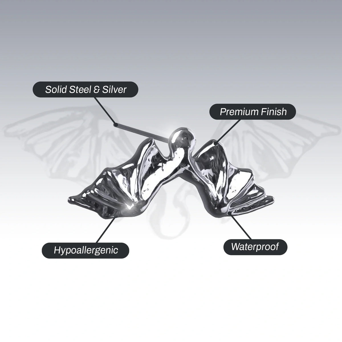 DEATHWING STUD EARRING