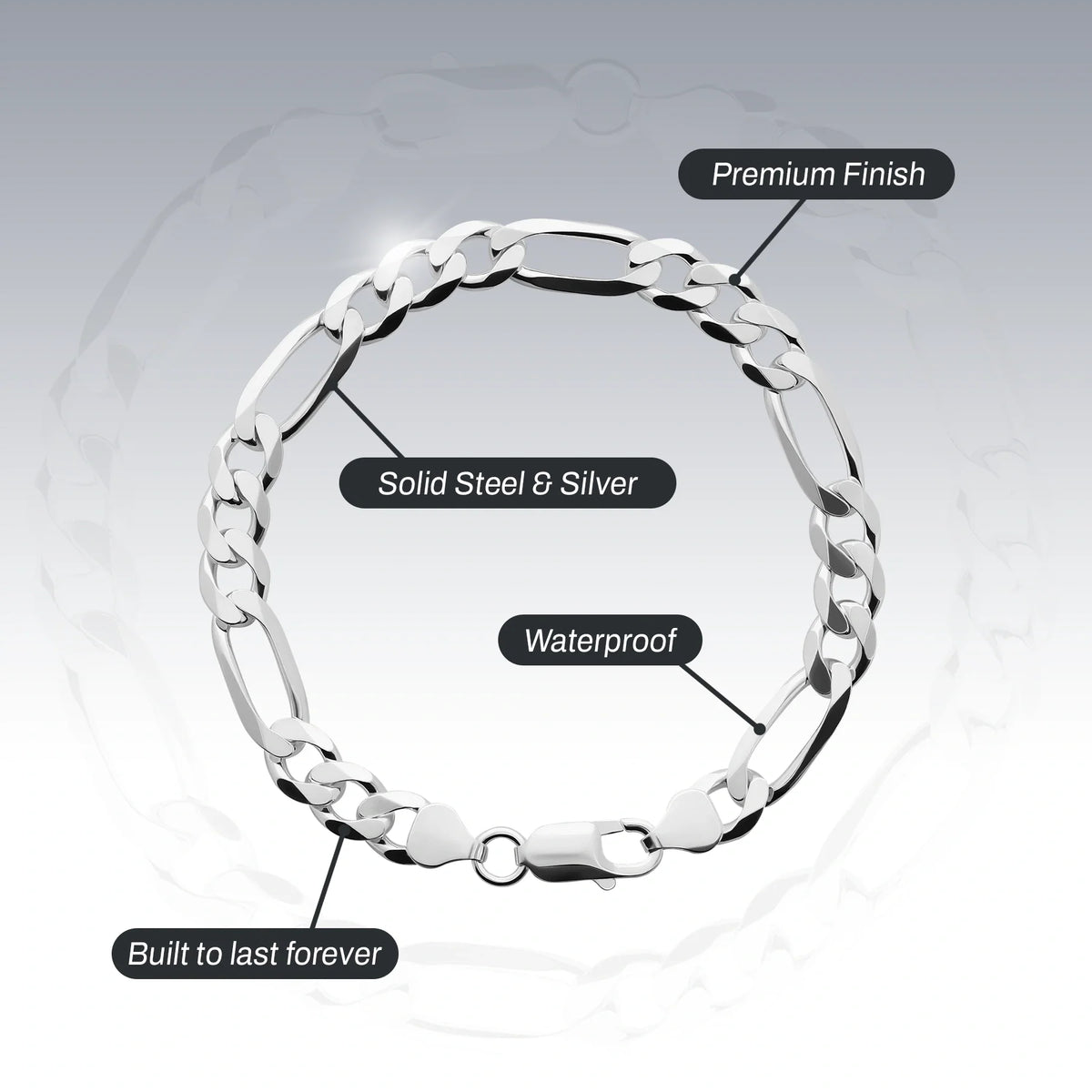SILVER FIGARO BRACELET