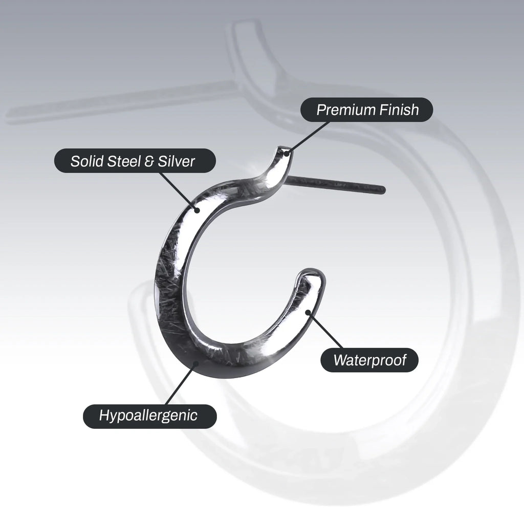 PLAIN OPEN HOOP EARRING