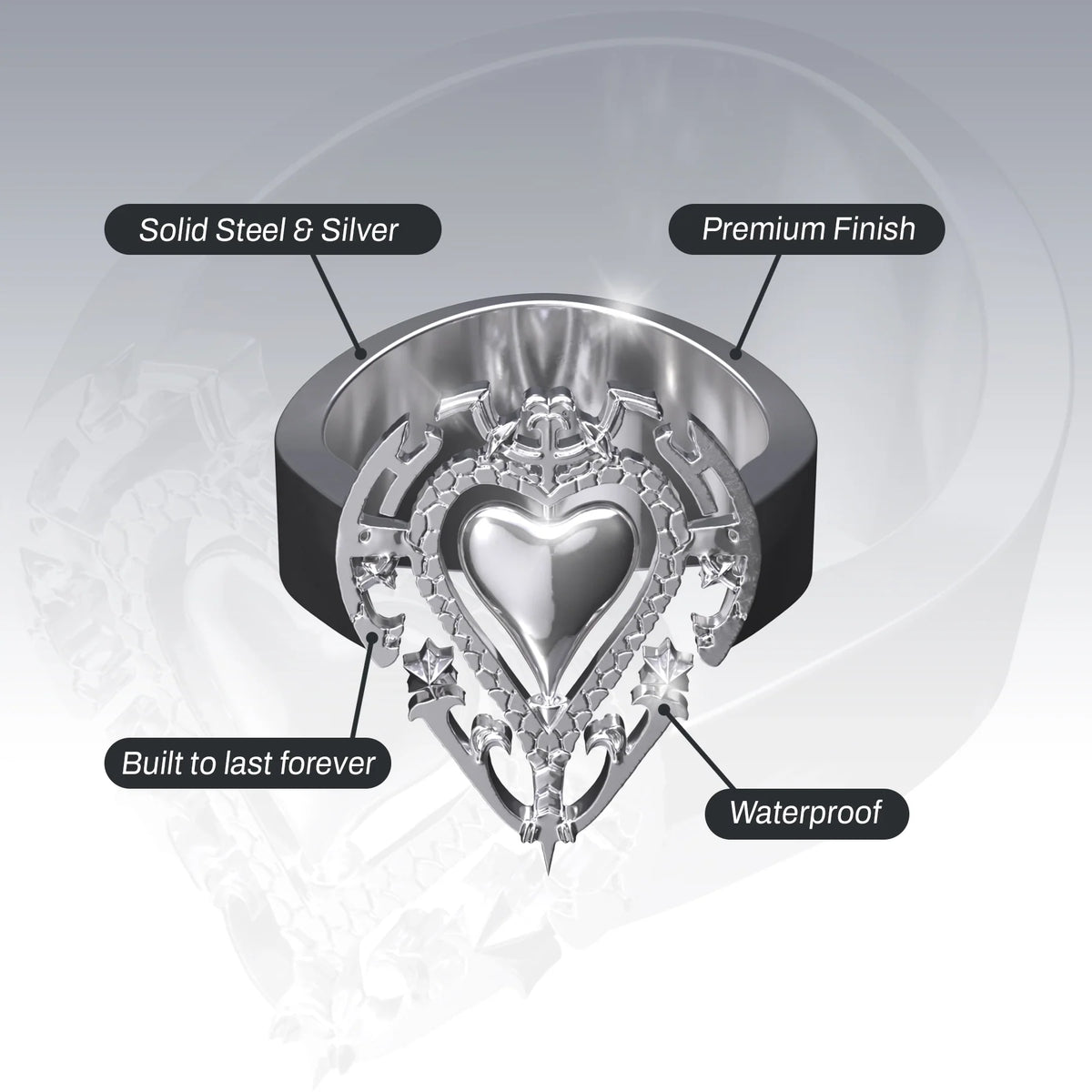 ANTIQUE HEART RING