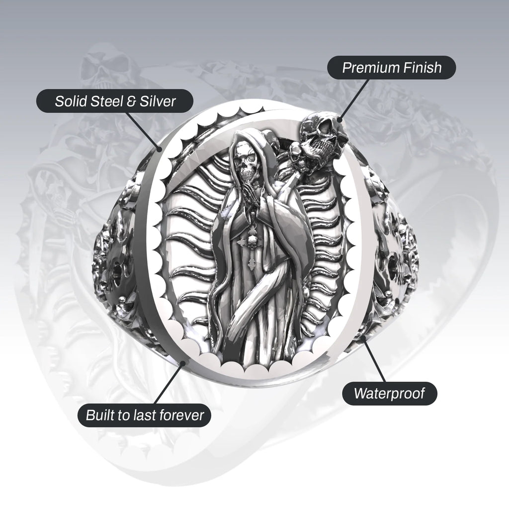 SANTA MUERTE SIGNET RING