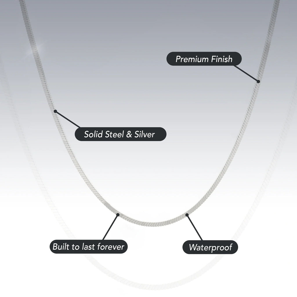 1.5MM STERLING SILVER SQUARE SNAKE CHAIN