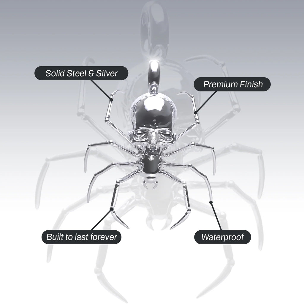 SPIDER SKULL PENDANT