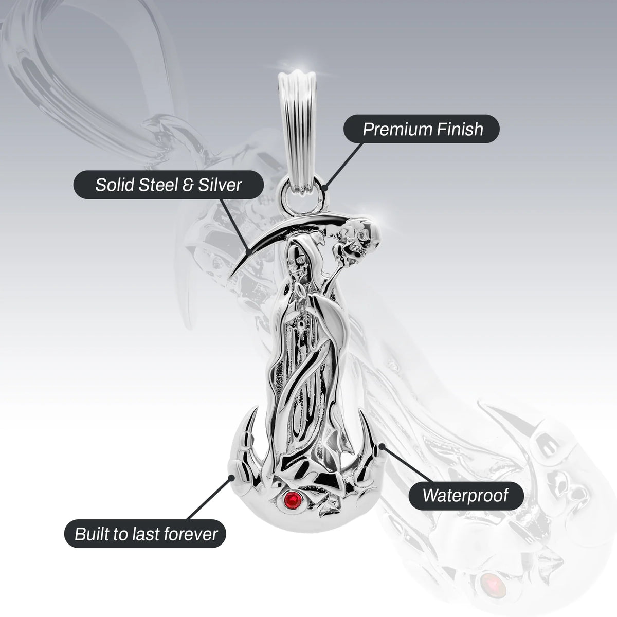 UPGRADED SANTA MUERTE PENDANT
