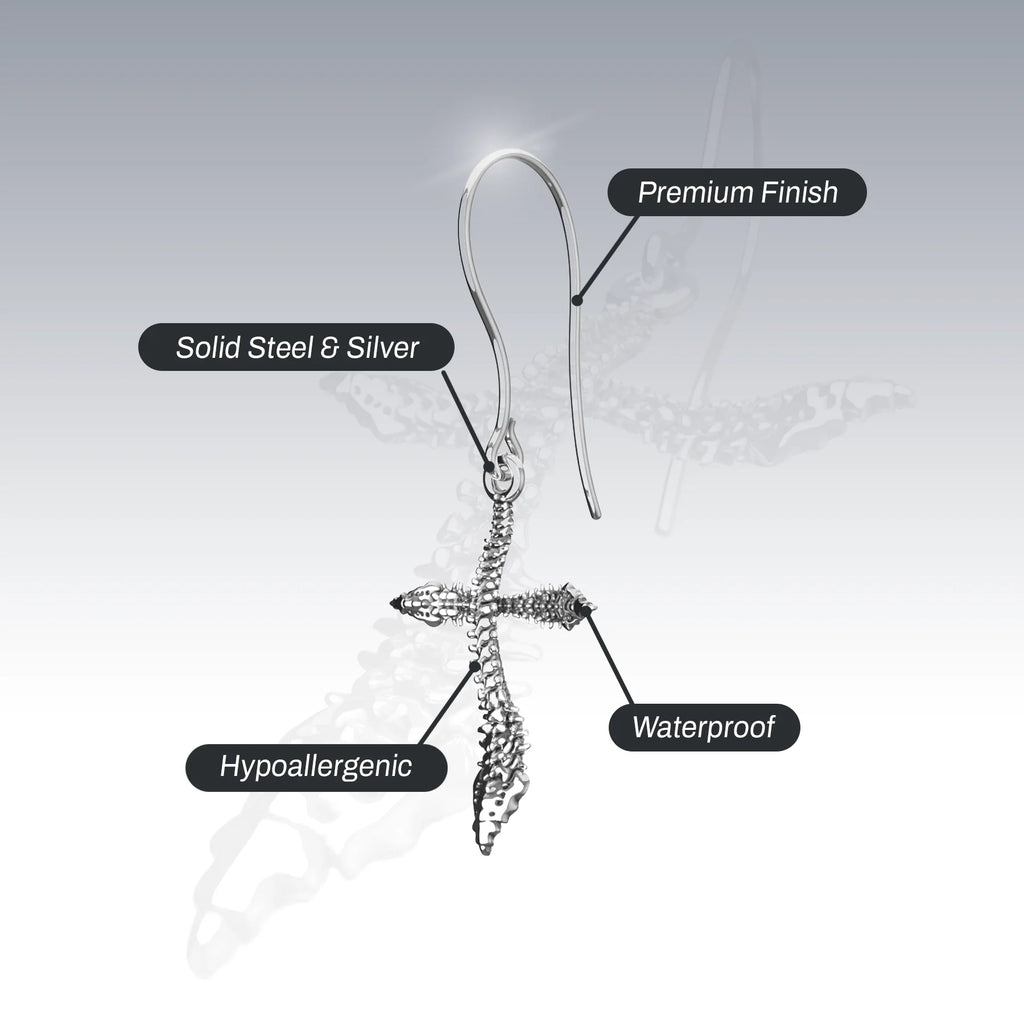 VERTECROSS DANGLE EARRING