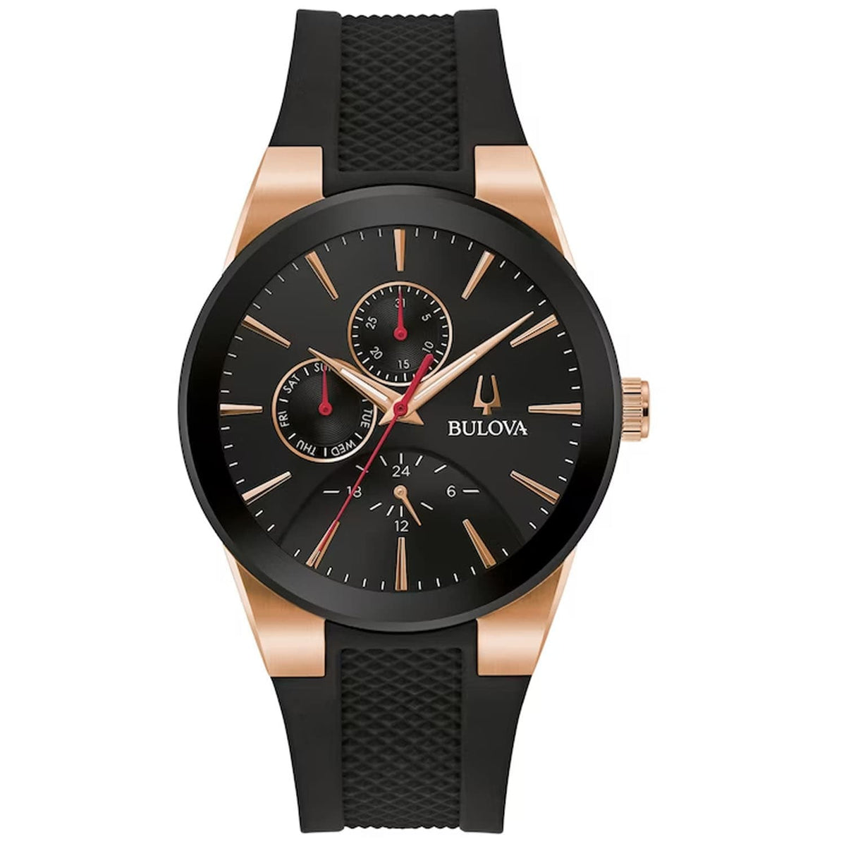 Bulova Men's Classic Black Dial Watch