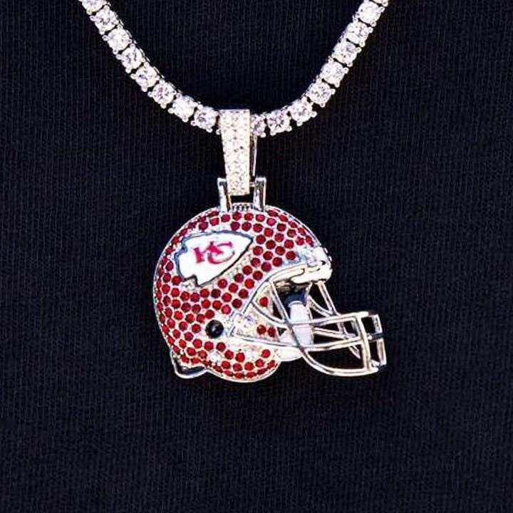 Kansas City Chiefs Official NFL Helmet Pendant