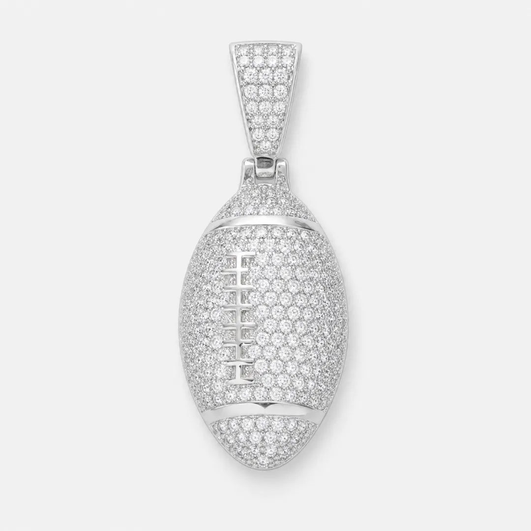 Football Pendant (Silver)