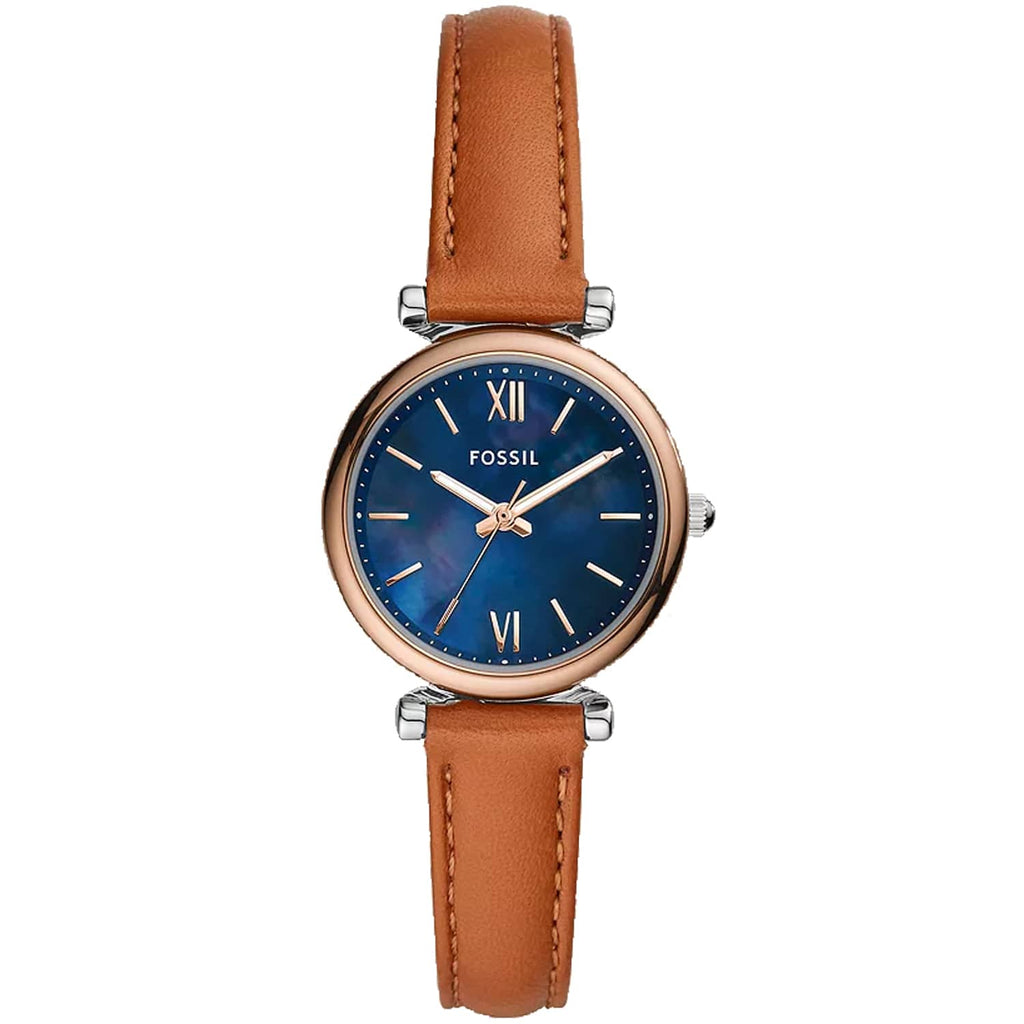 Fossil Women's Carlie Mini Blue MOP Dial Watch