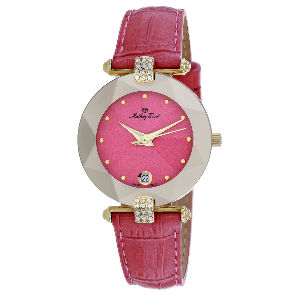Mathey Tissot Women's Pyramide Pink dial Watch