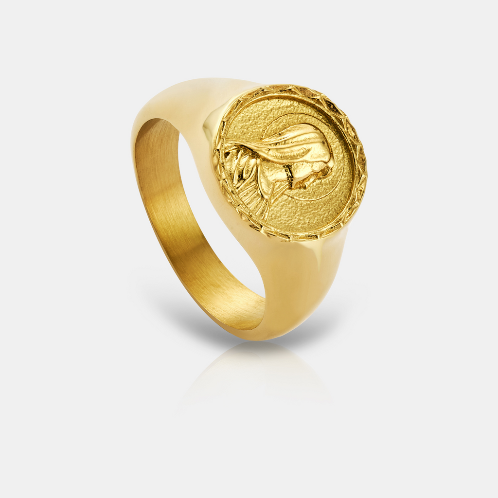 Virgin Mary Signet Ring (Gold)