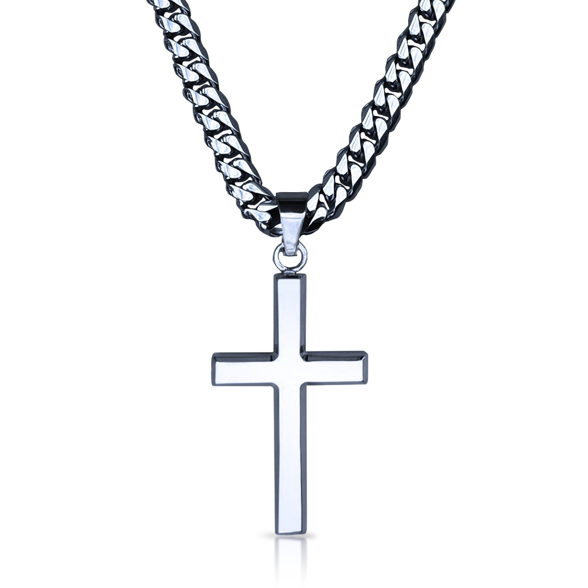 Pro Cross Pendant Necklace - Stainless Steel