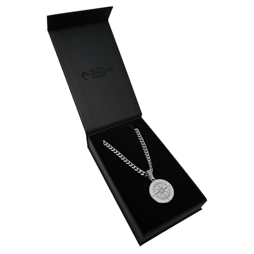 Pro Compass Pendant Necklace - Stainless Steel