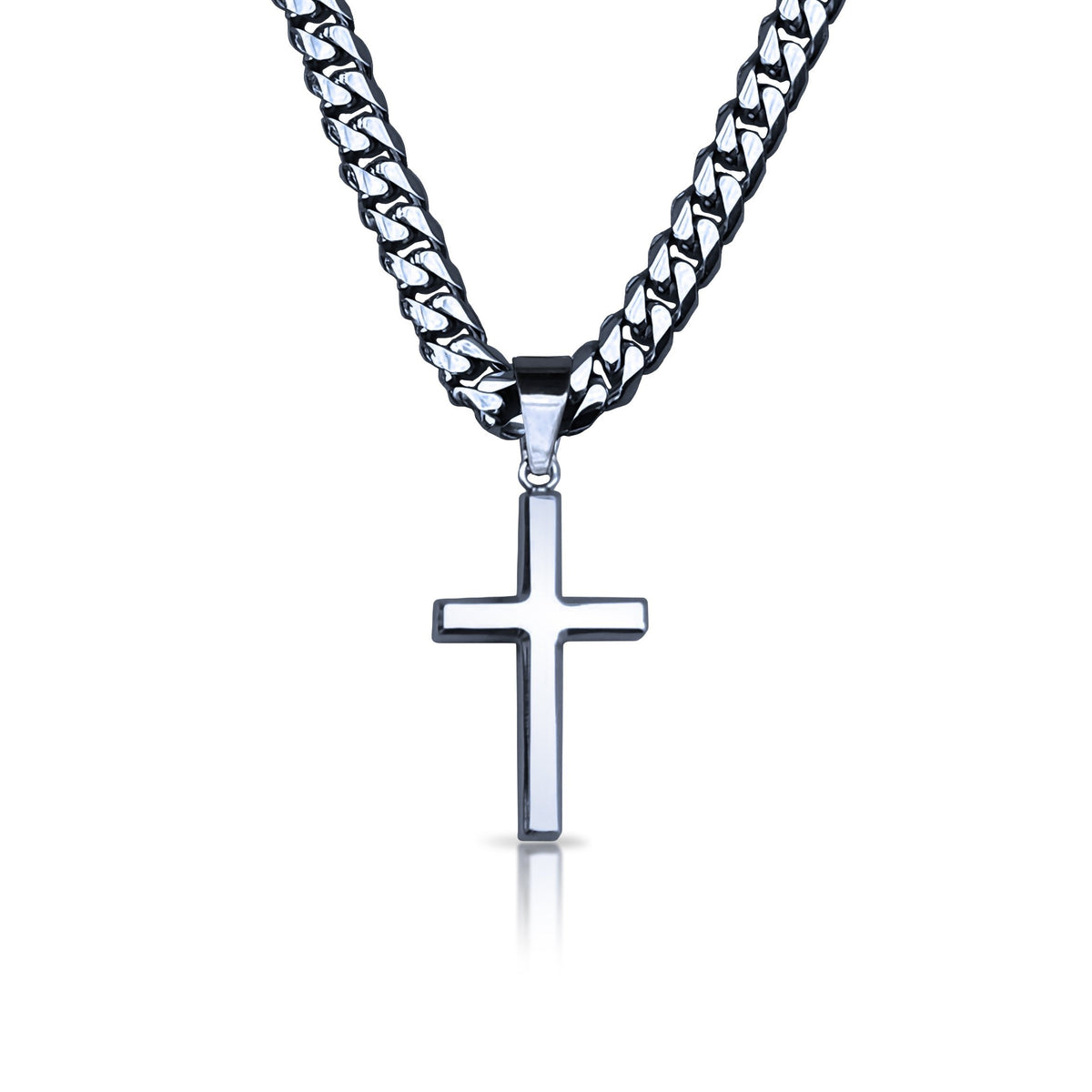 Pro Cross Pendant Necklace - Stainless Steel