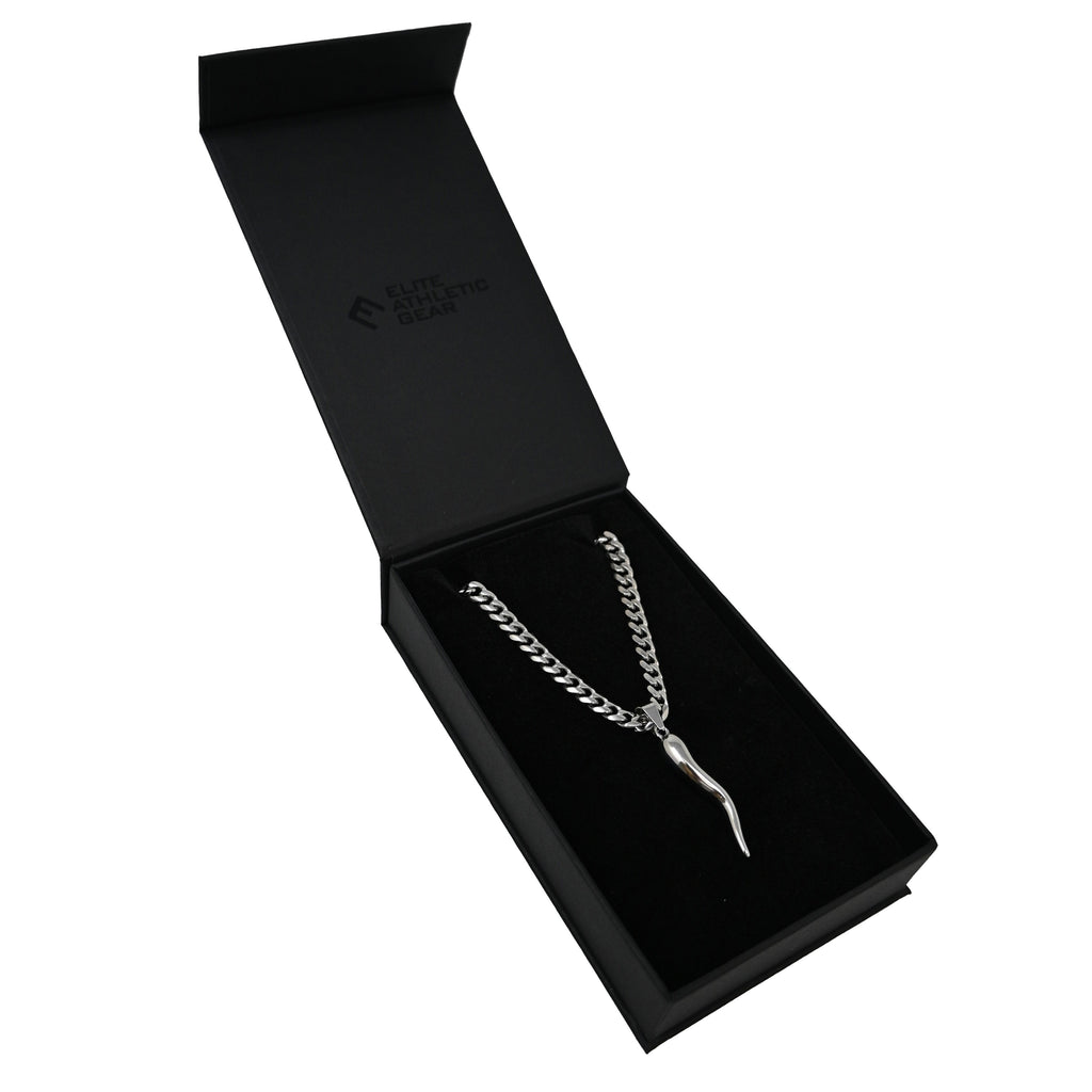 Pro Italian Horn Pendant Necklace - Stainless Steel