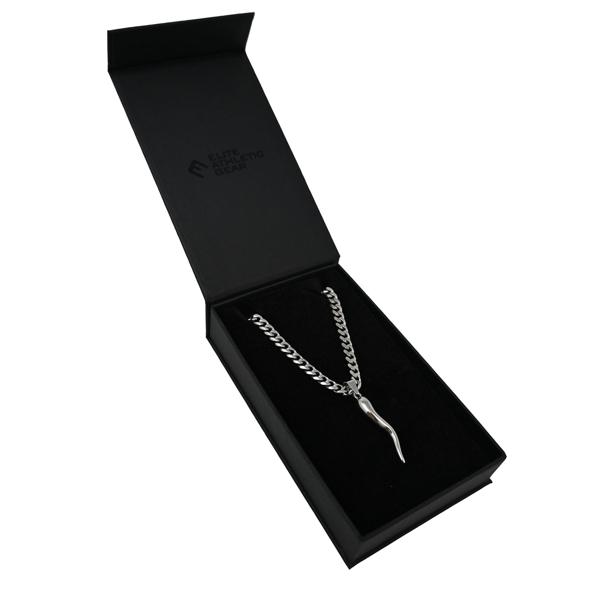 Pro Italian Horn Pendant Necklace - Stainless Steel