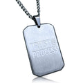 Trust The Process Pendant Necklace - Stainless Steel