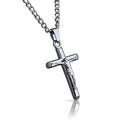 Crucifix Pendant Necklace - Stainless Steel