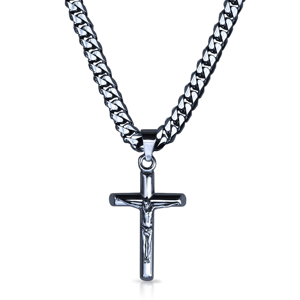 Pro Crucifix Pendant Necklace Pendant Necklace - Stainless Steel
