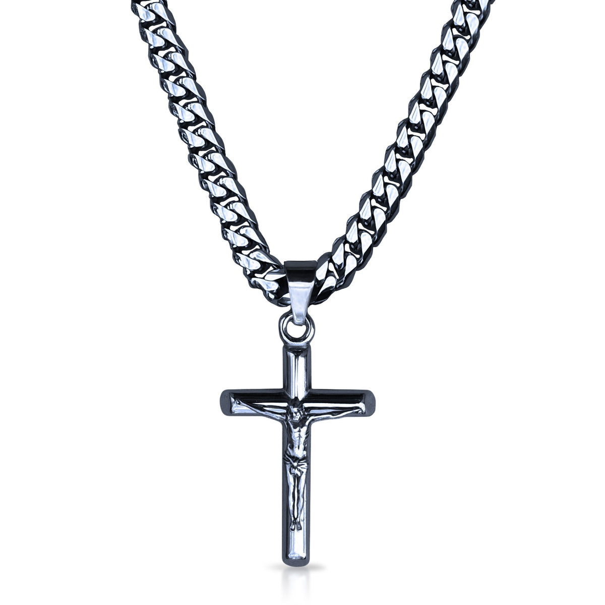 Pro Crucifix Pendant Necklace Pendant Necklace - Stainless Steel