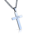 Motocross Cross Pendant Necklace - Stainless Steel