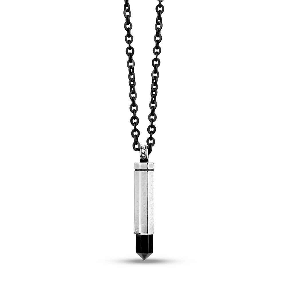 Black Bullet Urn Pendant