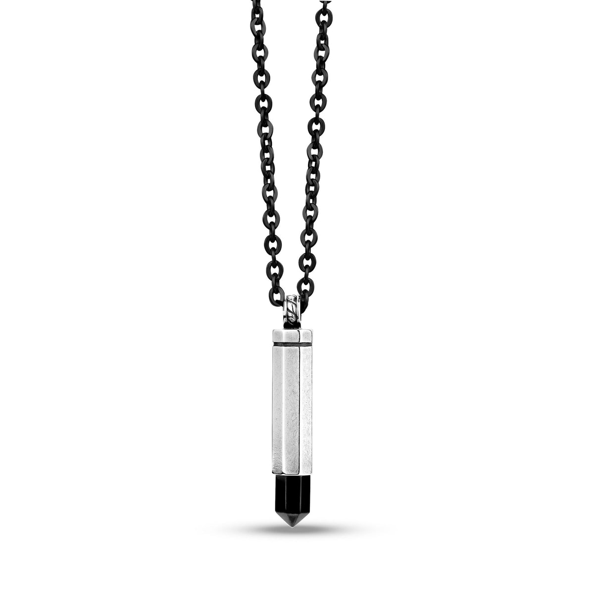 Black Bullet Urn Pendant