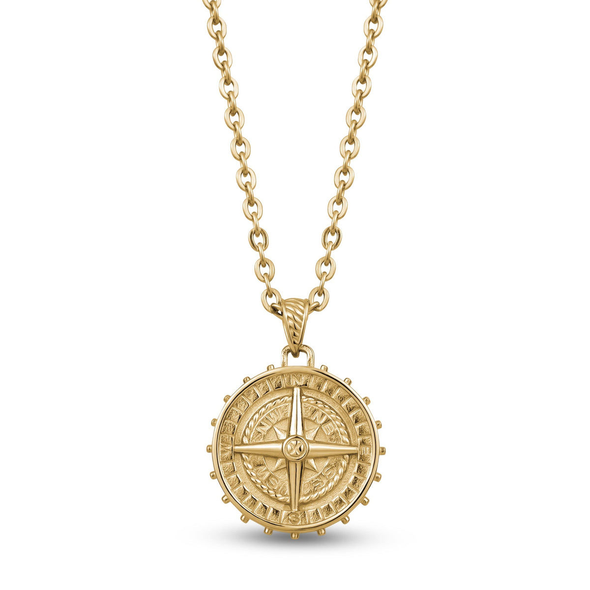 Gold Compass Pendant
