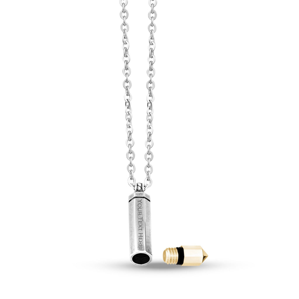 Gold Bullet Urn Pendant