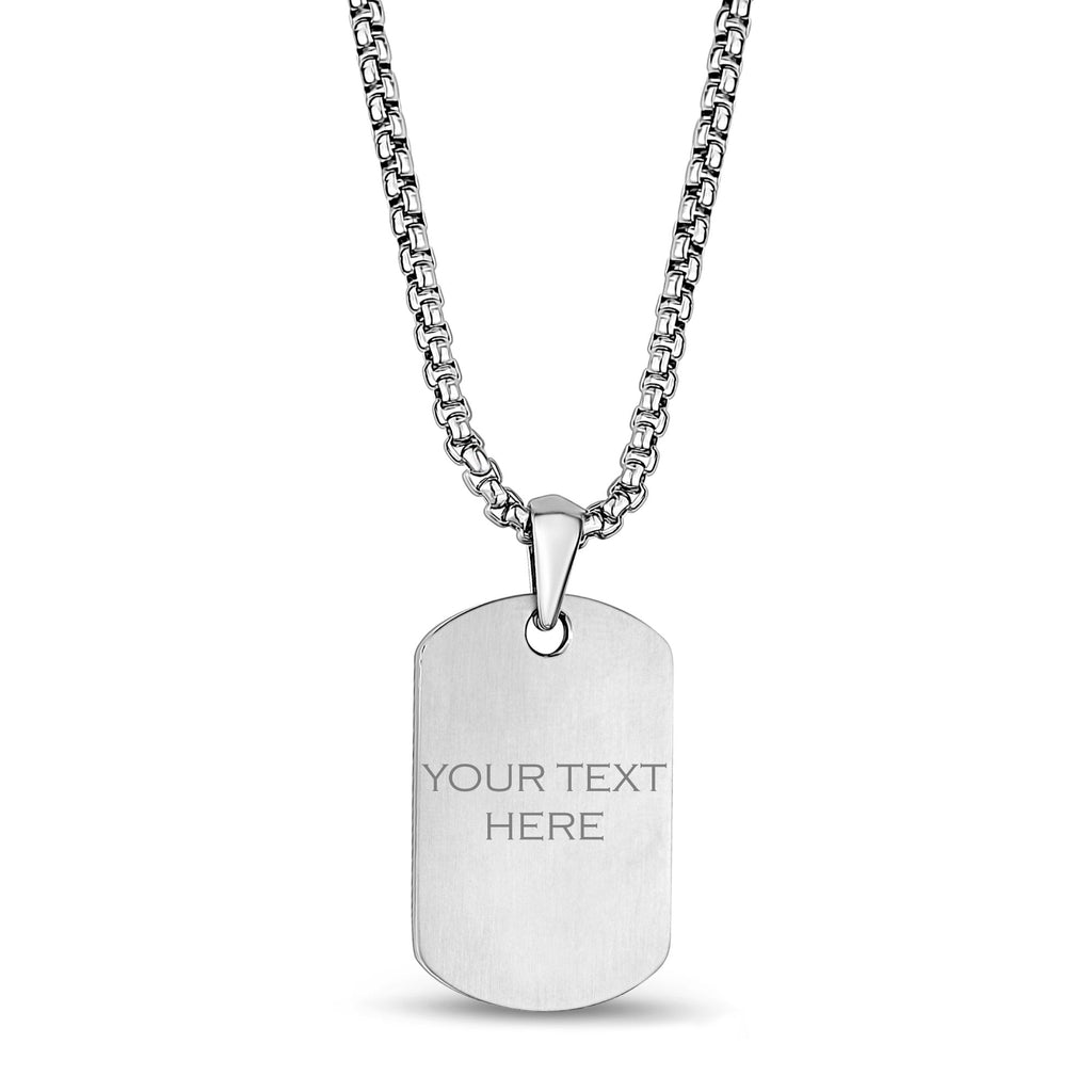 Iced Out Dog Tag