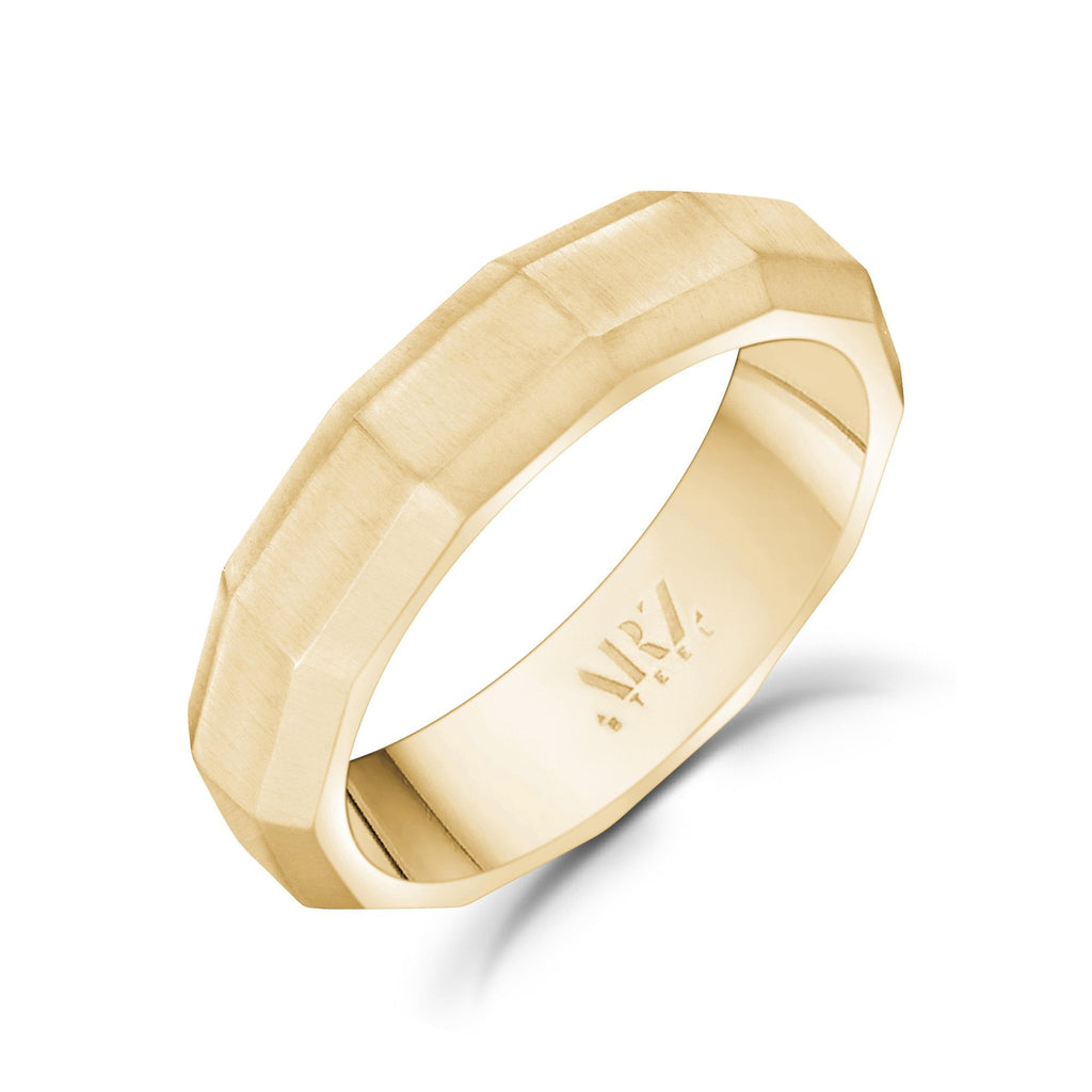 5mm Matte Faceted Band