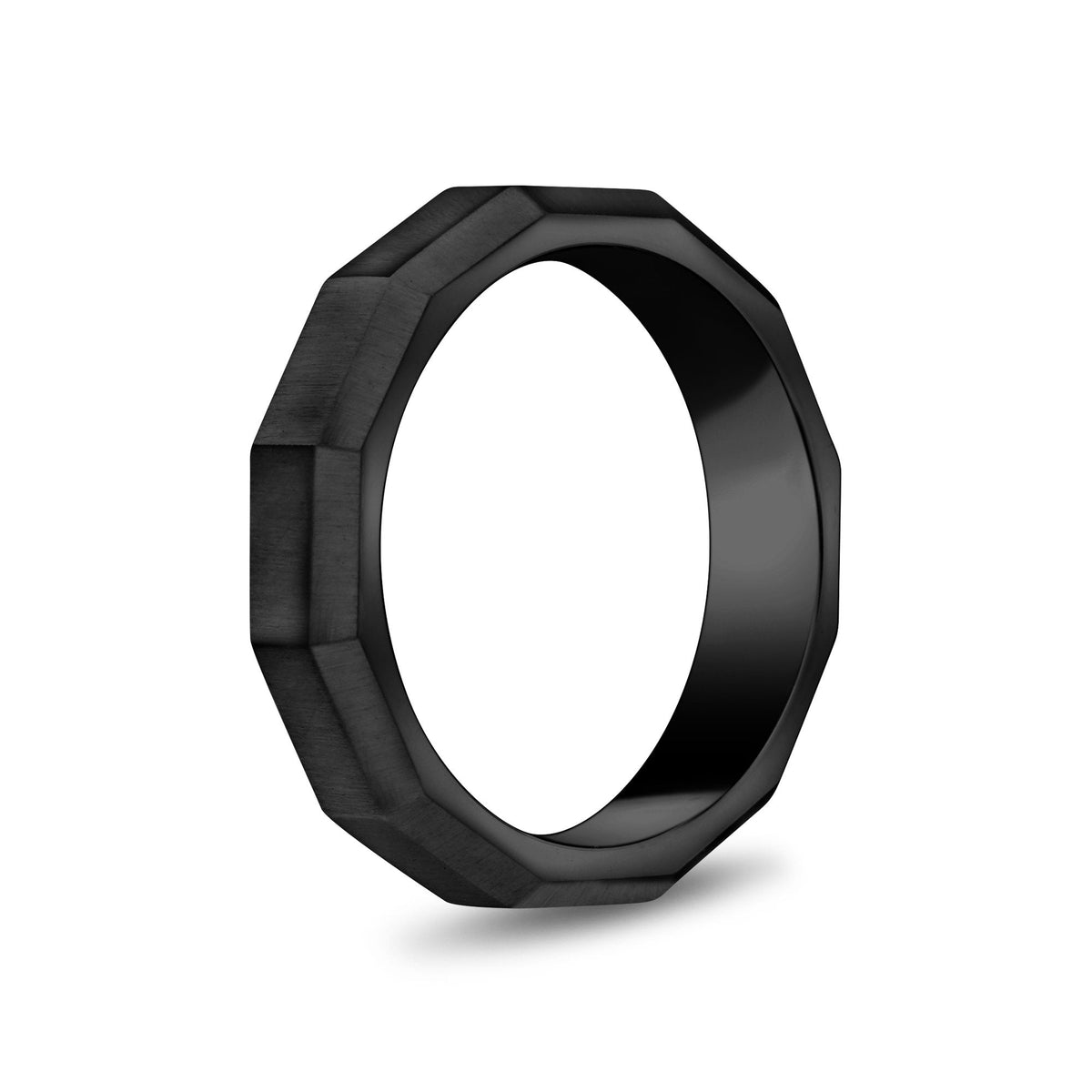 5mm Matte Faceted Band