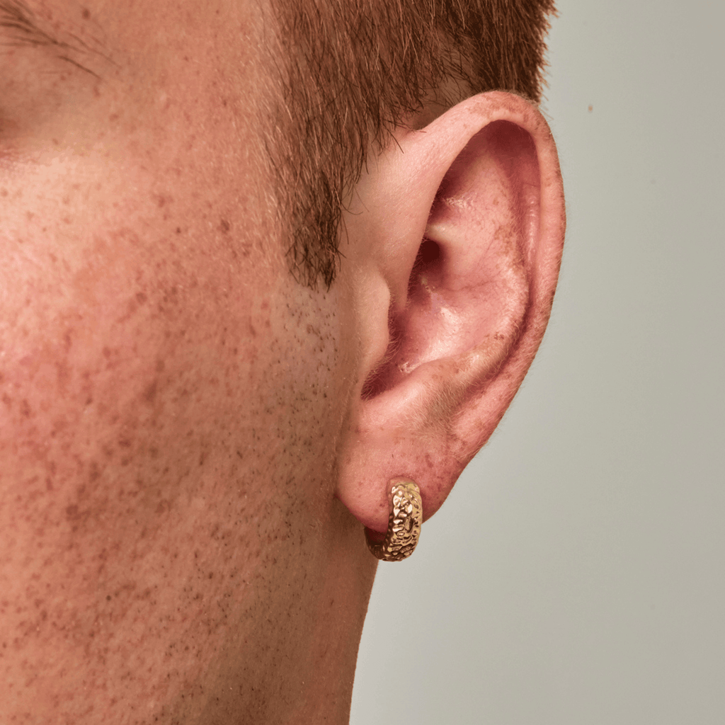 Melted Hoop Earring (Gold)