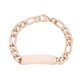 9mm Figaro Link ID Bracelet