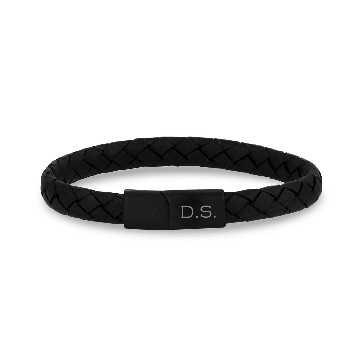 8mm Flat Leather Bracelet