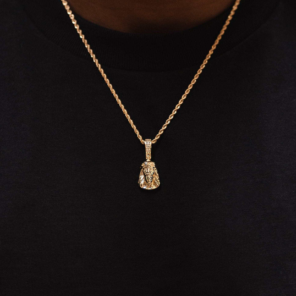 Micro Iced Jesus Pendant