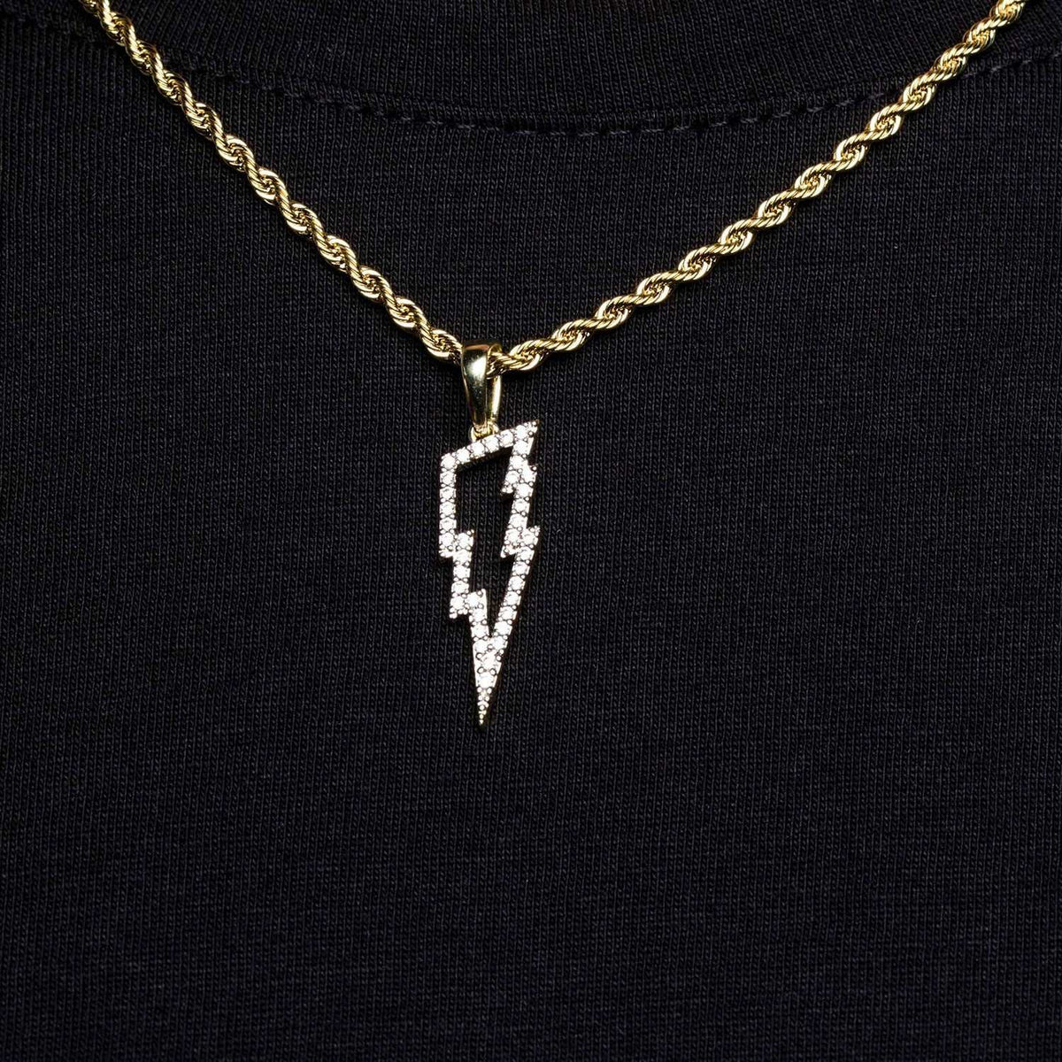 Micro Iced Lightning Bolt