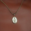 Solid Gold Micro Lady of Guadalupe Pendant
