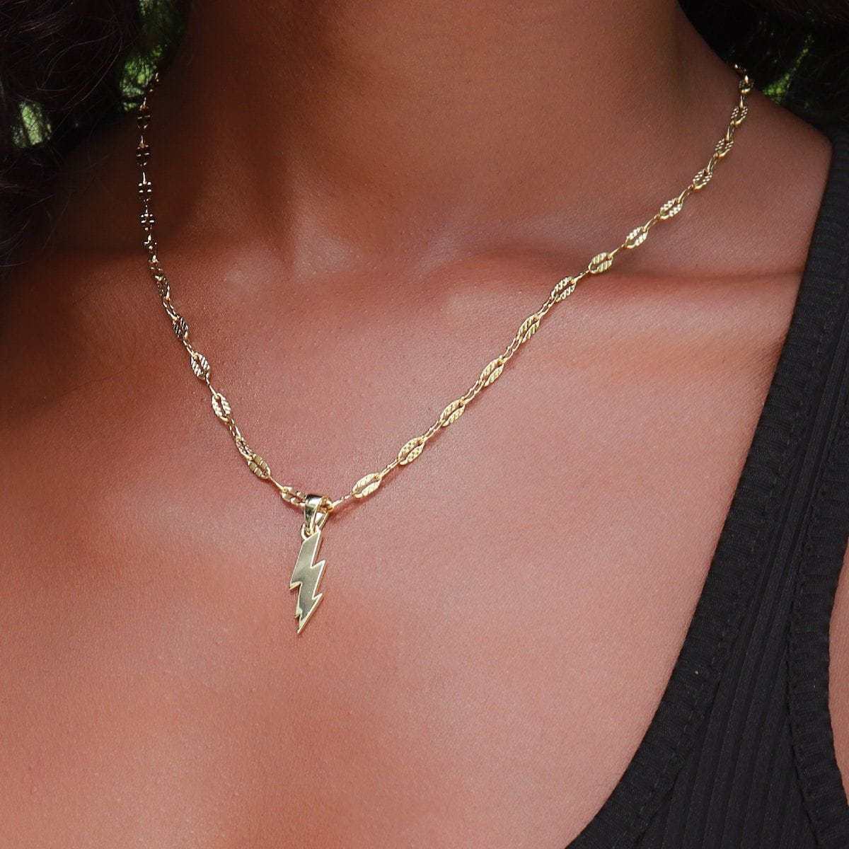 Micro Lightning Bolt Pendant