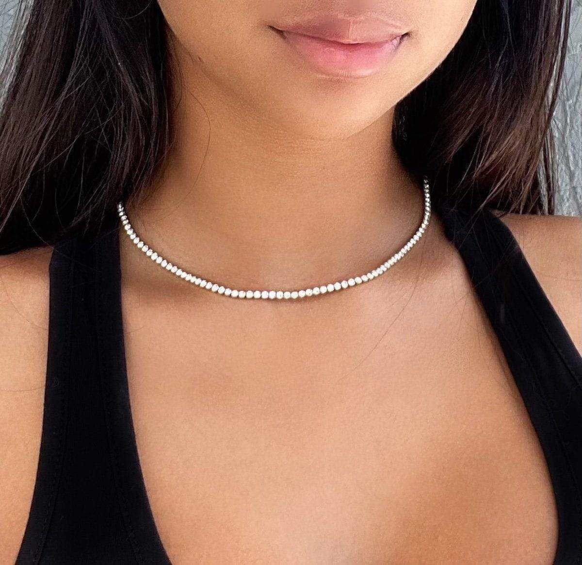 Micro Tennis Necklace