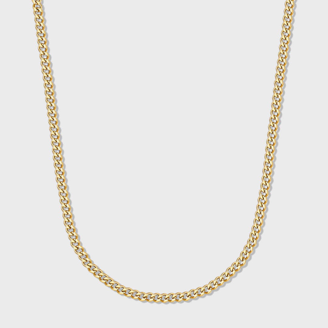 Women's Micro Cuban Chain (Gold)