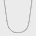 Women's Micro Cuban Chain (Silver)