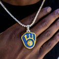 Milwaukee Brewers Official MLB Logo Pendant
