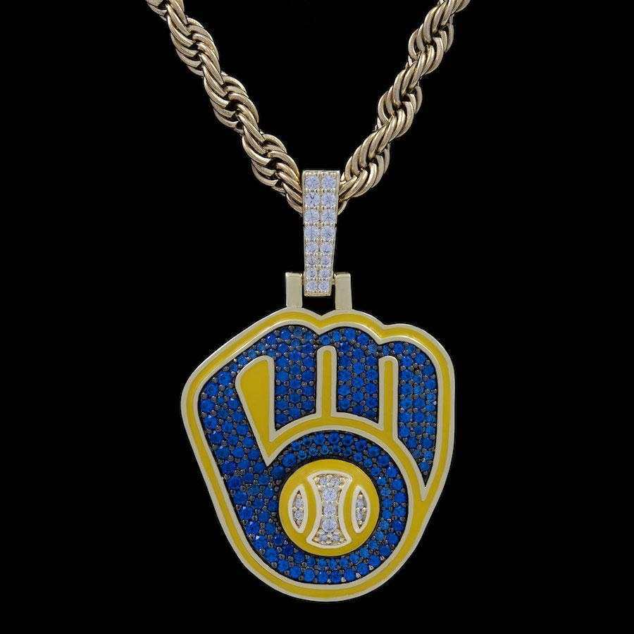 Milwaukee Brewers Official MLB Logo Pendant