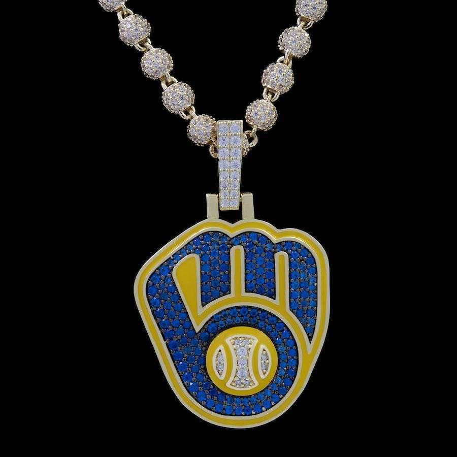 Milwaukee Brewers Official MLB Logo Pendant