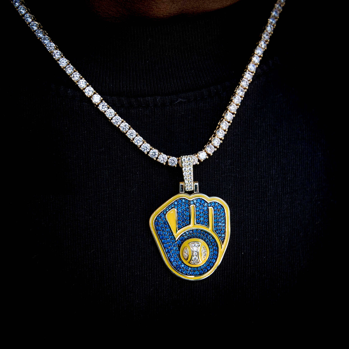 Milwaukee Brewers Official MLB Logo Pendant