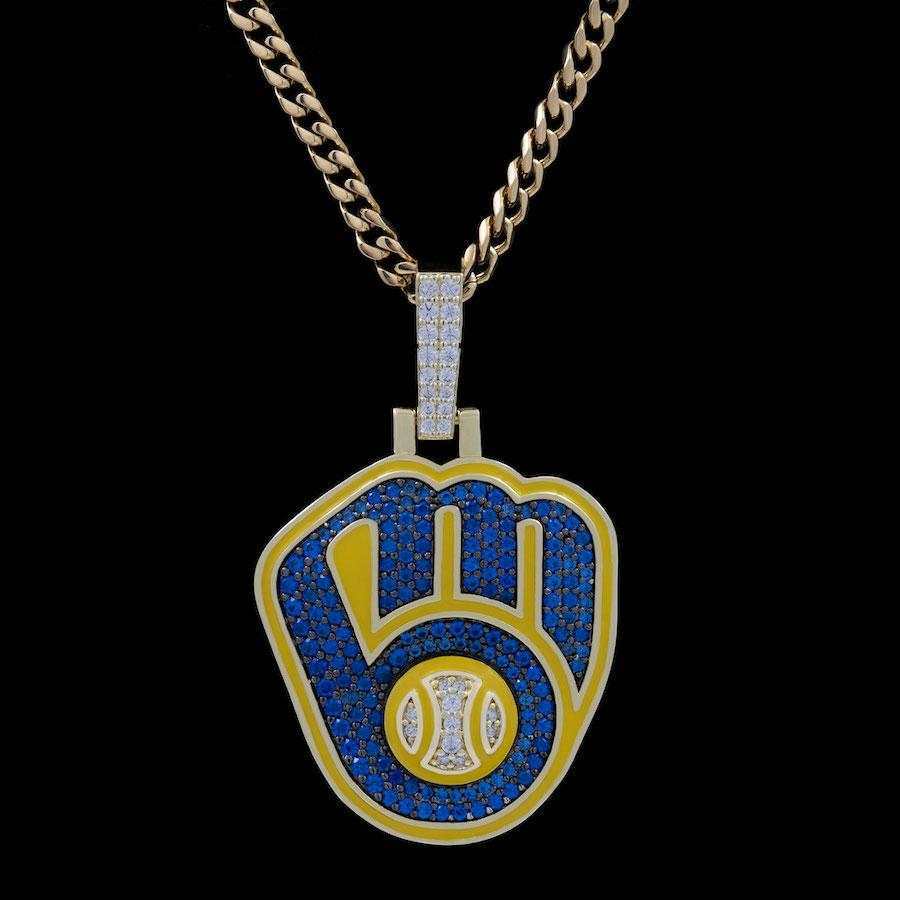 Milwaukee Brewers Official MLB Logo Pendant