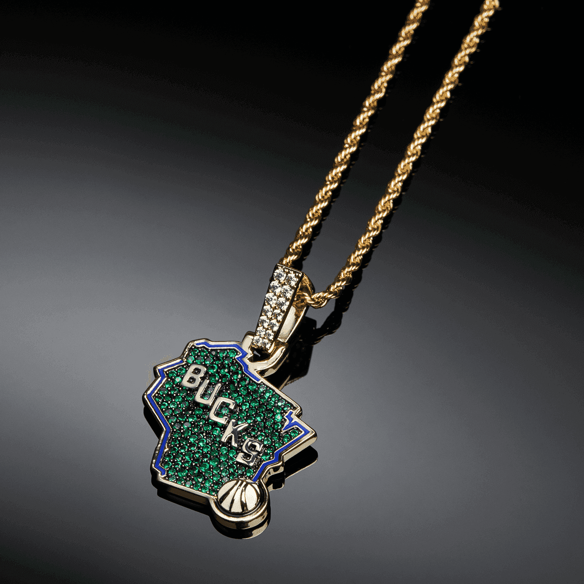 Milwaukee Bucks Official NBA Logo Pendant
