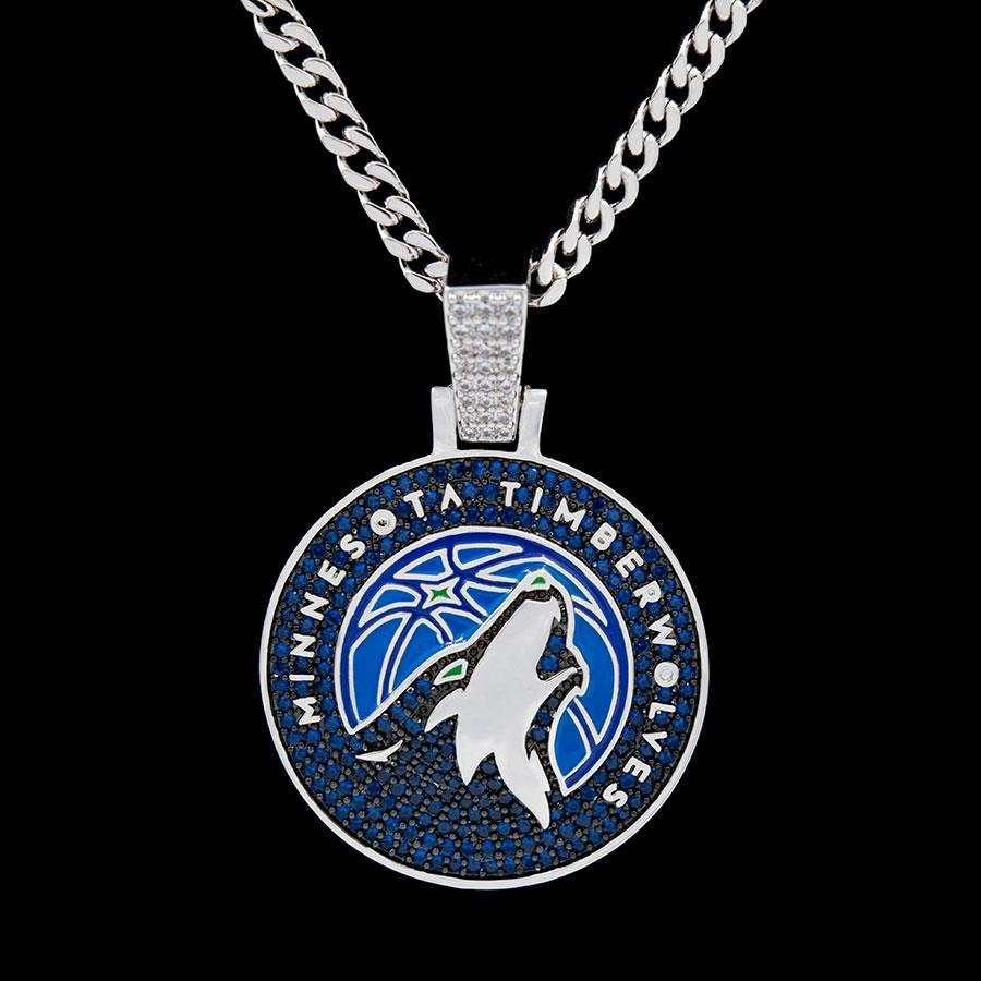Minnesota Timberwolves Official NBA Logo Pendant